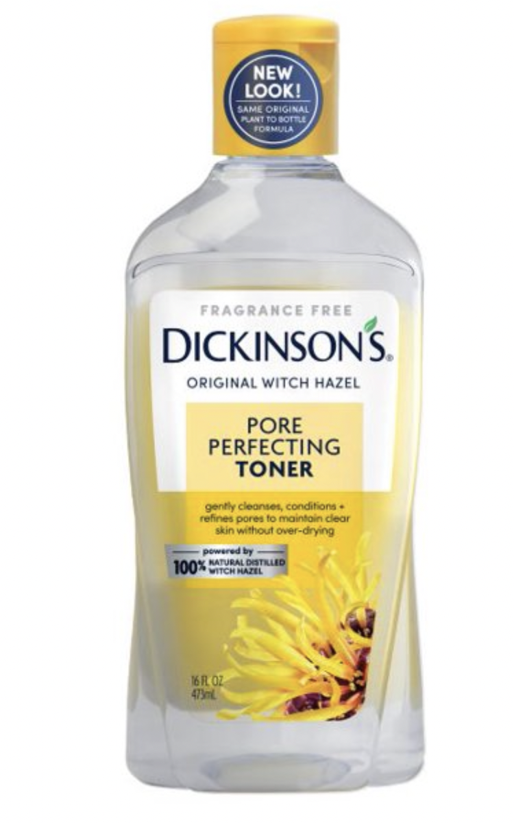 DICKINSON's Original Witch Hazel Pore Perfecting Toner, 100% Natural, 16 fl oz
