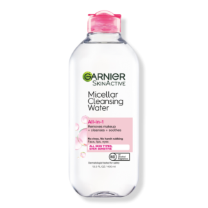 GARNIER SkinActive Micellar Cleansing Water All-in-1 Cleanser & Makeup Remover pink