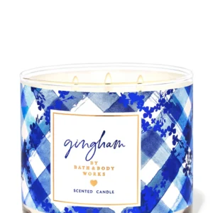BATH & BODY WORKS 3-Wick Candle Gingham