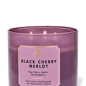 BATH & BODY WORKS 3-Wick Candle Black Cherry Merlot