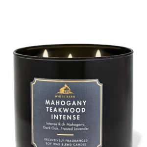 BATH & BODY WORKS 3-Wick Candle  Mahogany Teakwood Intense