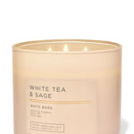 BATH & BODY WORKS 3-Wick Candle White Tea & Sage
