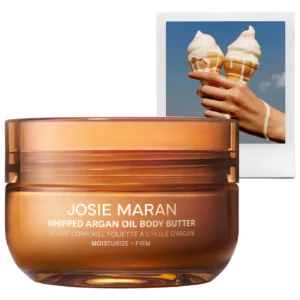 JOSIE MARAN Vanilla Vibezzz - Whipped Argan Oil Refillable Firming Body Butter Jar